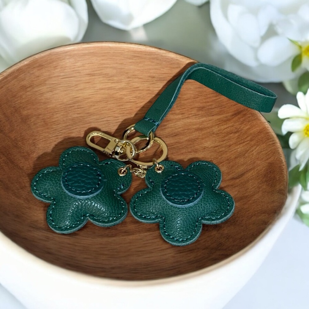 Floral Leather Bag Charms (Pick 1) - Picture 5 of 10